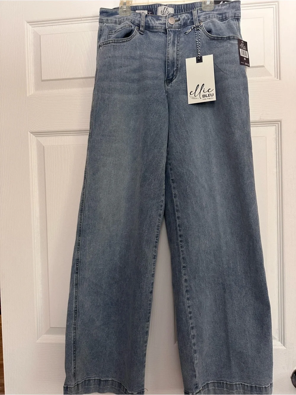 Ellie Light Blue Wide-Leg Jeans